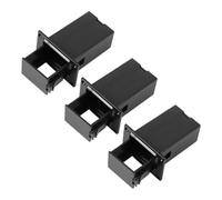 SUPVOX 3pcs Black Guitar Pickup Battery Cases 9v Battery Box Holder for Bass Guitar Pick up Accessories Replacement