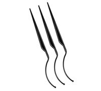 SUPVOX 3pcs Black Plastic Eyelash Wearing Tool for False Eyelashes Display and Suitable Eye Shape Design for Professional Salon and Home Use