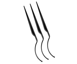 SUPVOX 3pcs Black Plastic Eyelash Wearing Tool for False Eyelashes Display and Suitable Eye Shape Design for Professional Salon and Home Use
