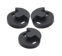 SUPVOX 3pcs Black Rubber Cello Mute Noise Reduction Accessory for Quiet Practice Sessions Easy Installation Material Round Silencer for Apartments and Nighttime Use