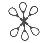 SUPVOX 3pcs Black Trumpet Silicone Stopper Rings Soft Durable Valve Caps for Tuning Slide Loss Prevention Convenient Pull Rope Design for School Bands Personal Practice