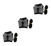 SUPVOX 3pcs Bunny Vest with Leash Breathable Suit for Pets Lightweight and Comfortable Design for and Animals Easy Leash Connection
