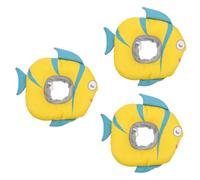 SUPVOX 3pcs Cartoon Fish Shaped Cat Cone Soft Healing Collar for for Use Prevents Scratching Biting
