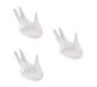 SUPVOX 3pcs Ceramic Base Holder for Ocarina Flute Musical Instrument Hand Shaped Ocarina Display Accessories for Home Decoration