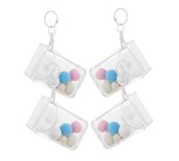 SUPVOX 3pcs Clear Doll Display Pouches Portable Mini PVC Collectible Figure Storage Bags for Doll Collectors Transparent Small Model Bag with Versatile Carrying Options and Dustproof