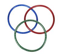 SUPVOX 3pcs Colorful Fitness Hoops Exercise Rings for Dance Party Games Pet Agility Training Multi Use Gymnastics Hoops for Teens and Pets