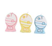 SUPVOX 3pcs Comfortable Bath Towel for Boys and Girls Newborns Cartoon Bathing Sponges Shower Scrub Bathing Gloves Exfoliating Sponge Easy to Hold Random Style
