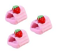 SUPVOX 3pcs Cozy Cartoon Hamster Nest Warm for Pets for Guinea Pigs and Rats Soft Material Semi-enclosed Design for Security