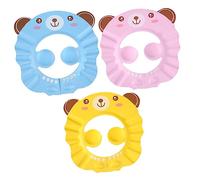SUPVOX 3pcs Cradle Cap Shampoo for Boy Girl Bath Hat No Rinse Shampoo Caps Shield Shower Hat