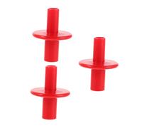 SUPVOX 3pcs Double Ended Cymbal Sleeve Set Red Plastic Hi Hat Sleeves Drum Stand Washers for Secure Mounting with Quick Adjustability and Firm Placement for Drum Kit Accessories