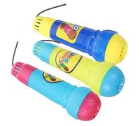SUPVOX 3pcs Echo Microphone Toy for Boys and Girls Pretend Play Props Safe and Lightweight for Stage Performances Karaoke Fun and Creative Play Activities Random Color