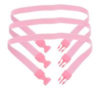 SUPVOX 3pcs Elastic Garbage Bag Bands for Trash Cans 68-78cm Circumference, Anti-slip Waste Bin Fasteners, Pink Carrier Bag Circle Bands for Kitchen Storage