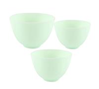 SUPVOX 3Pcs Face Applicator Bowl Set - Facial Mixing Bowls for Skincare Products,Facial Masks, Spices, and Sauces - Silicone, Small, Medium, Large