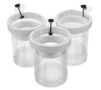 SUPVOX 3pcs Fish Tank Breeding Box with Suction Cups Transparent Floating Hatching Incubator for Betta Shrimp Design for Water Flow Compact Space-saving Aquarium Nursery Divider