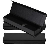 SUPVOX 3pcs Fountain Pen Holder Empty Pencil Box Box for Ink Pen Stylish Retro Looking Black Cloth Pp Material Easy to Carry Fine Workmanship Packaging for Other Occasions