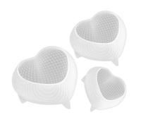 SUPVOX 3pcs Frosted Grid Heart Silicone Candle Molds Set for Aromatherapy and Resin Crafting, Heat-Resistant Valentine’s Day Candle Making Moulds for DIY Party Decorations