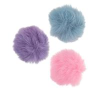 SUPVOX 3pcs Furry Microphone Covers for Mics Plush Clip Lavalier Mic Windscreens for Wind Noise Reduction Portable Lightweight for Outdoor Recording and Interviews