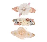 SUPVOX 3pcs Girl Flower Headband Pearl Rhinestone Hair Accessories for Newborns for Photoshoots Parties and Everyday Wear