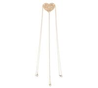 SUPVOX 3pcs Gold Plated Sisters Necklace Set, Matching Three-Petal Pendant Friendship Chain Necklaces for Women, Gifts for Sisters and Best Friends