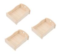 SUPVOX 3pcs Guinea Pig Bed Solid Cooling Platform for Small Animals Spacious Hamster Resting Area Elegant Hideout for Pet Cages for Guinea Pigs and