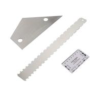 SUPVOX 3Pcs Guitar Neck Notched Straight Surface String Action Gauge Ruler Precise Scales Measure Nut Height Electric Box and Wooden Guitars Leveling Tool 16.5 X 1.5 X 0.2In