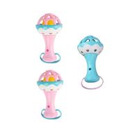SUPVOX 3pcs Hand Bells for Years Old Smooth Rattle with Clear Sound Early Education Musical Instruments for Boys Develop Coordination and Creativity