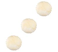 SUPVOX 3pcs Hand Drum Leather Skin Replacement Heads for Percussion Instrument Natural Drum Cover Convenient Material for Playing