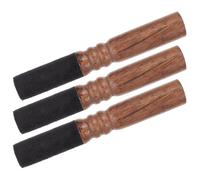 SUPVOX 3pcs Handmade Nepalese Wooden Meditation Bowl Tapping Rod for Singing Bowl Traditional Craft with Smooth Polished Wood and Natural Grain Enhances Vibration Resonance for Sound