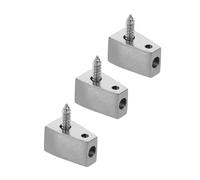 SUPVOX 3pcs Headless Electric Bass Guitar Locking Nut String Lock Brass Split Type Bridge Mounts String Retainer Replacement Accessories for Stable Intonation and Easy Installation