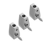 SUPVOX 3pcs Headless Electric Guitar Locking Nut String Retainer Brass Split Design for Bass and Electric Guitar Replacement Parts String Instrument Lock Nut