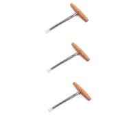 SUPVOX 3pcs Heavy Duty T-handle Tapered Bridge Pin Hole Woodworking Cutting Tool for Guitar Repair