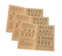 SUPVOX 3pcs Illustrated Instructions for Quick Rule Mastery Skill Enhancement Tips and Cultural Enrichment for Family Fun and Social Gatherings