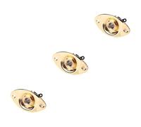 SUPVOX 3pcs Indented Oval Guitar Pickup Jack Socket Guitar Input Output Plug Mounting Screws for Electric Bass
