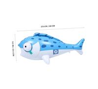 SUPVOX 3pcs Inflatable Fish for Blow-up Ocean Animal Pool Floats Quick Inflate Deflate Water Fun Tropical Party Decorations Fishing-themed Birthday Supplies