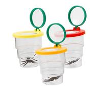 SUPVOX 3pcs Insect Observation Cups Child Magnifier Box Magnifier Jar with Abs Material Lid Stimulates Interest in Exploration for Nature Exploration