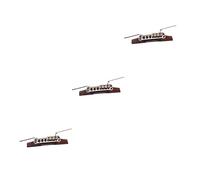 SUPVOX 3pcs Jazz Guitar Bridge Tailpiece Replacement Roller Saddles Rosewood for Acoustic Guitars b