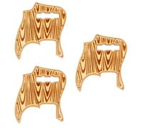 SUPVOX 3pcs Jb Guitar Pickguard for Electric Guitar Wooden Guard Handmade Wave Pattern Fits as Scratch Plate for Music Instrument Accessories