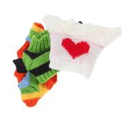 SUPVOX 3pcs Knitted Bear Sweater Set for Plush Dolls Adorable Hoodie Outfit Accessories for Stuffed Animals Cute DIY Dress Up Clothes