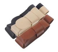 SUPVOX 3pcs Leather Harmonica Protective Covers Soft Storage Sleeves Portable Instrument Holders for Blues Harmonica Players Brown Black