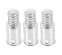 SUPVOX 3pcs Metal Threaded Connector for Telescopic Mop and Broom Poles, 22mm American Standard Threaded Tip Replacement, Wear-Resistant Iron Adaptor Compatible with Cleaning Tools