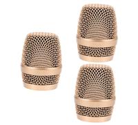 SUPVOX 3pcs Mic Ball Head Replacement Metal Part for Microphone Accessories Compatible for Singing Performances