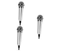 SUPVOX 3pcs Mini Condenser Microphone for Phone Laptop Tablet Computer Portable Usb Microphone Headphones Lightweight for Recording Chatting