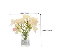 SUPVOX 3pcs Miniature Dollhouse Flower Lifelike Artificial Mini Plants in Orange Yellow Pink Decorative Micro Ornaments for DIY Dollhouse Scenes and Creative Play