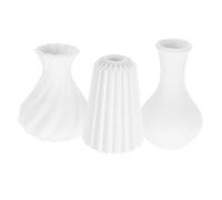 SUPVOX 3Pcs Miniature Dollhouse Flower Vase Set Elegant White Tiny for Dollhouse Decor for Micro Landscape Photography and Garden Ornamentation
