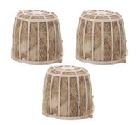 SUPVOX 3pcs Natural Jute Bird Nesting Material Set for Canaries Finches and Small Pets, Mixed Fiber Bedding for Bird Cages and Garden Nests, Suitable for Parakeet and Hamster Hideaway