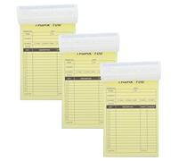 SUPVOX 3pcs Order Invoice Book Duplicate Copy Receipt Form Thank You Invoice Booklet for Retail Scenarios