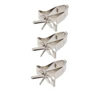 SUPVOX 3Pcs Parrot Fruit Feeder Clips Durable Copper Cage Food Holders for Small Birds and Hamsters Easy to Install Vegetable and Fruit Holders with Back Buckle Design Strong Bite Force