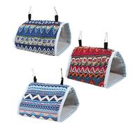 SUPVOX 3pcs Parrot Hanging Cave Set Bird Hanging Tent Hammock for Cockatiels Lovebirds Comfortable Nest for Pet Birds Easy Installation Hooks
