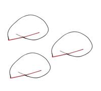 SUPVOX 3pcs Passive Piezo Pickup Stick High Sensitivity Transducer for Acoustic Guitar for Classical Guitar Sound Reproduction Easy Installation Red