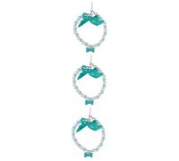 SUPVOX 3pcs Pet Bowknot Necklace Bone Pearl Pendant for Dogs Cats Pearl Necklace for Pet Collar Bowknot Beautiful Jewelry for Weekend Parties